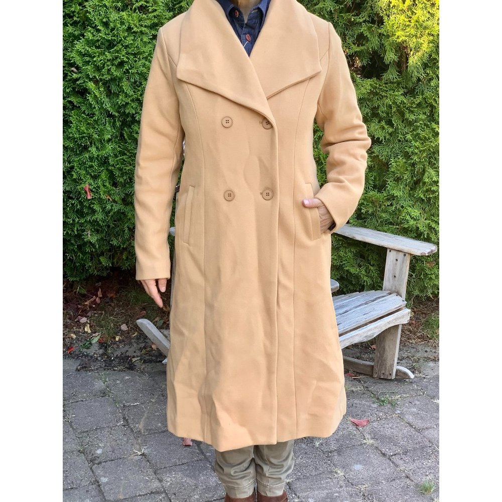 ChouYatou Beige Lined Overcoat